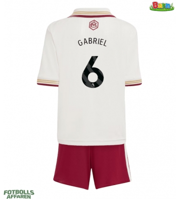 Arsenal Gabriel Magalhaes #6 Tredjeställ Barn 2025-26 Kortärmad (+ Korta byxor)